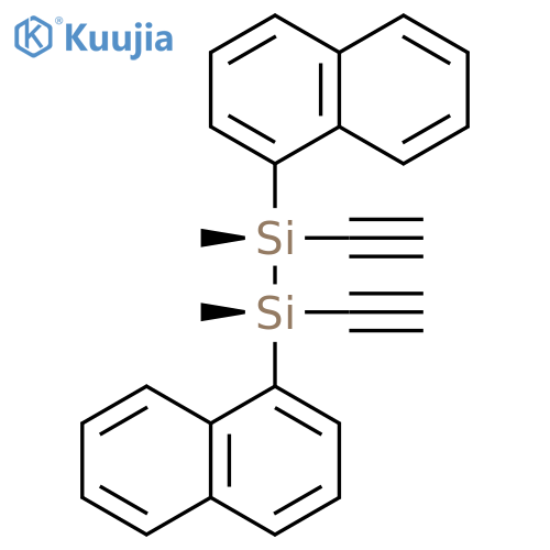 Disilane, 1,2-diethynyl-1,2-dimethyl-1,2-di-1-naphthalenyl-, (1R,2S)-rel- structure