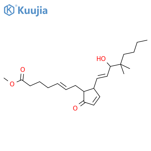 Prosta-5,10,13-trien-1-oicacid, 15-hydroxy-16,16-dimethyl-9-oxo-, methyl ester, (5Z,13E,15R)- (9CI) structure
