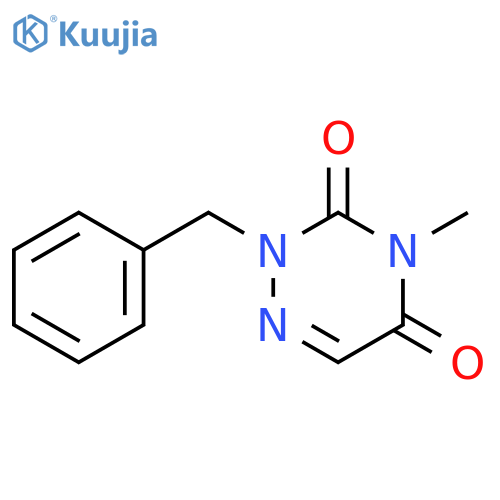 1,2,4-Triazine-3,5(2H,4H)-dione, 4-methyl-2-(phenylmethyl)- structure