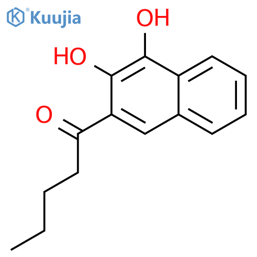 1-Pentanone, 1-(3,4-dihydroxy-2-naphthalenyl)- structure