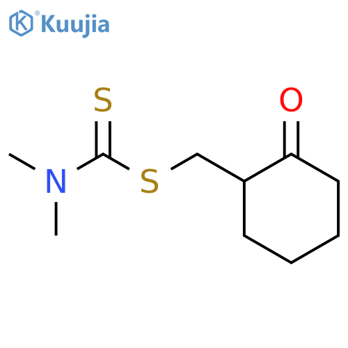 Carbamodithioic acid, dimethyl-, (2-oxocyclohexyl)methyl ester structure