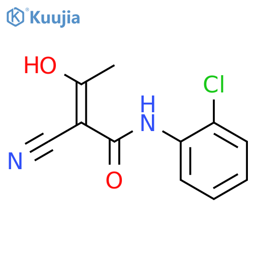 2-Butenamide, N-(2-chlorophenyl)-2-cyano-3-hydroxy- structure