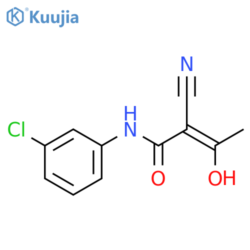 2-Butenamide, N-(3-chlorophenyl)-2-cyano-3-hydroxy- structure