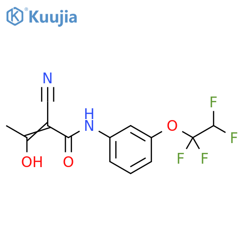2-Butenamide,2-cyano-3-hydroxy-N-[3-(1,1,2,2-tetrafluoroethoxy)phenyl]- structure