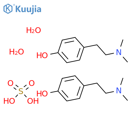Hordenine Sulfate Dihydrate structure