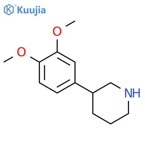 3-(3,4-dimethoxyphenyl)piperidine structure