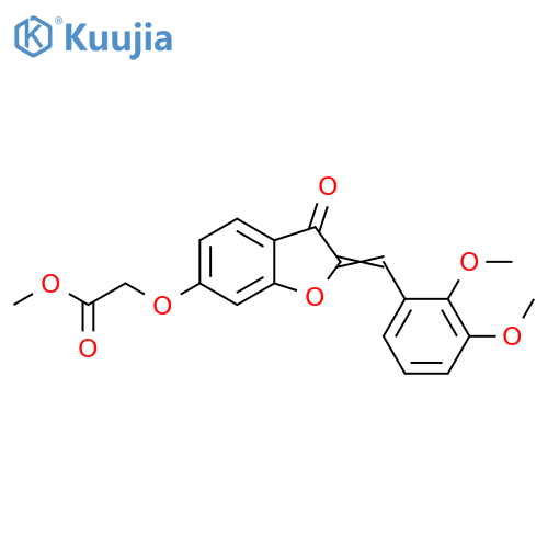 (Z)-methyl 2-((2-(2,3-dimethoxybenzylidene)-3-oxo-2,3-dihydrobenzofuran-6-yl)oxy)acetate structure