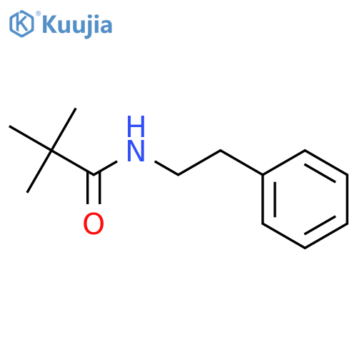 Propanamide, 2,2-dimethyl-N-(2-phenylethyl)- structure