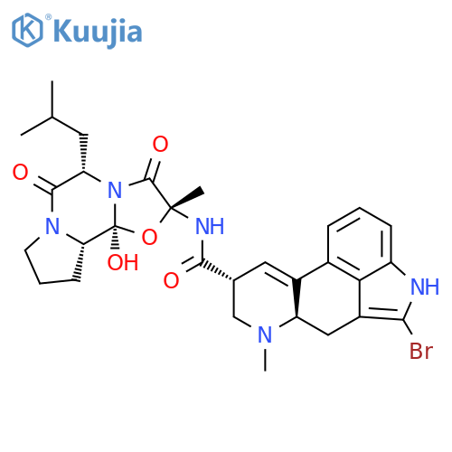 (5'alpha)-2-bromo-12'-hydroxy-2'-methyl-5'-(2-methylpropyl)-3',6',18-trioxoergotaman structure