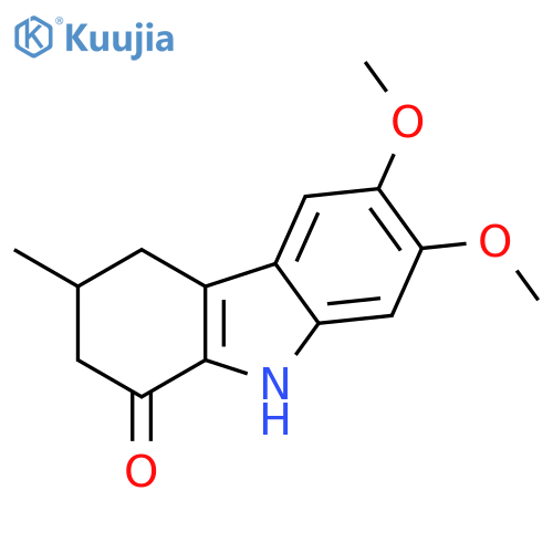 1H-Carbazol-1-one, 2,3,4,9-tetrahydro-6,7-dimethoxy-3-methyl- structure
