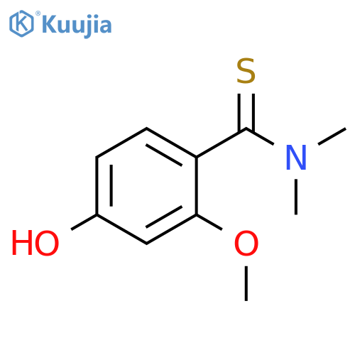 Benzenecarbothioamide, 4-hydroxy-2-methoxy-N,N-dimethyl- structure