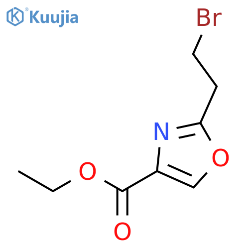 4-Oxazolecarboxylic acid, 2-(2-bromoethyl)-, ethyl ester structure