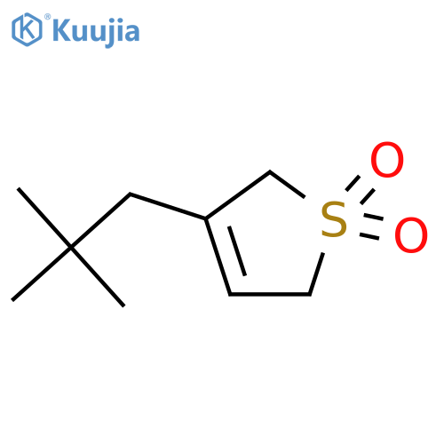 Thiophene, 3-(2,2-dimethylpropyl)-2,5-dihydro-, 1,1-dioxide structure