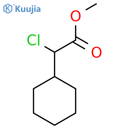 Cyclohexaneacetic acid, α-chloro-, methyl ester structure
