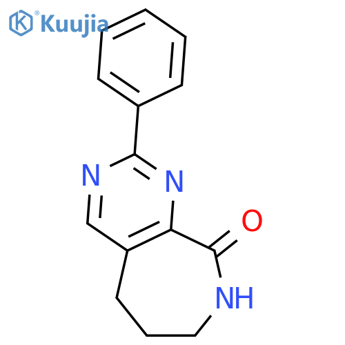 9H-Pyrimido[4,5-c]azepin-9-one, 5,6,7,8-tetrahydro-2-phenyl- structure