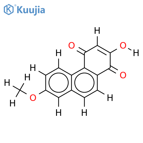 2-Hydroxy-7-methoxy-1,4-phenanthrenchinon structure