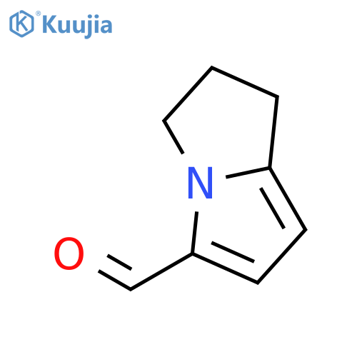 2,3-dihydro-1H-pyrrolizine-5-carbaldehyde structure