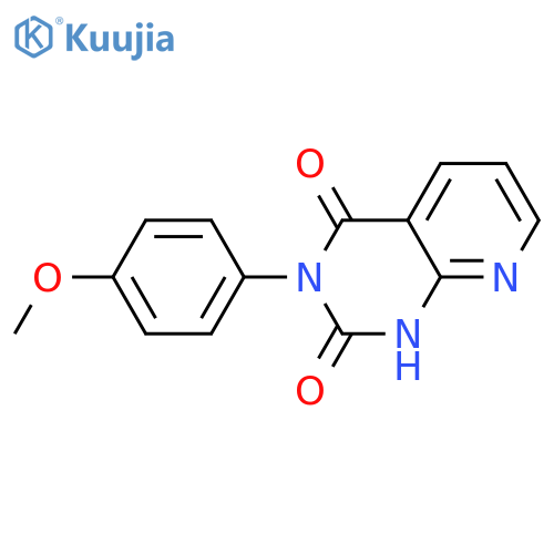 Pyrido[2,3-d]pyrimidine-2,4(1H,3H)-dione, 3-(4-methoxyphenyl)- structure