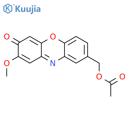 3H-Phenoxazin-3-one, 8-[(acetyloxy)methyl]-2-methoxy- structure