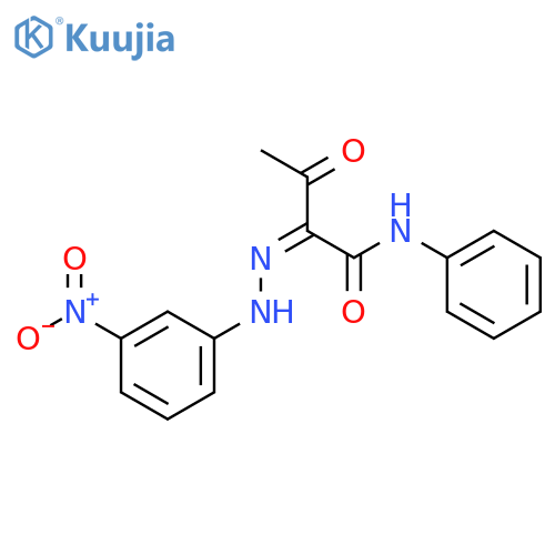 Butanamide, 2-[(3-nitrophenyl)hydrazono]-3-oxo-N-phenyl-, (Z)- structure