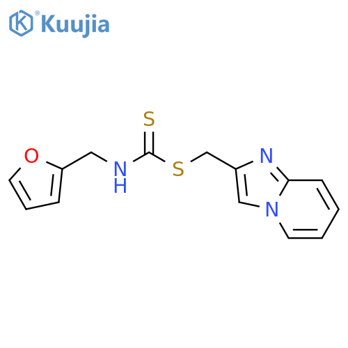 N-[(furan-2-yl)methyl][({imidazo[1,2-a]pyridin-2-yl}methyl)sulfanyl]carbothioamide structure