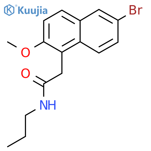 2-(6-bromo-2-methoxynaphthalen-1-yl)-N-propylacetamide structure