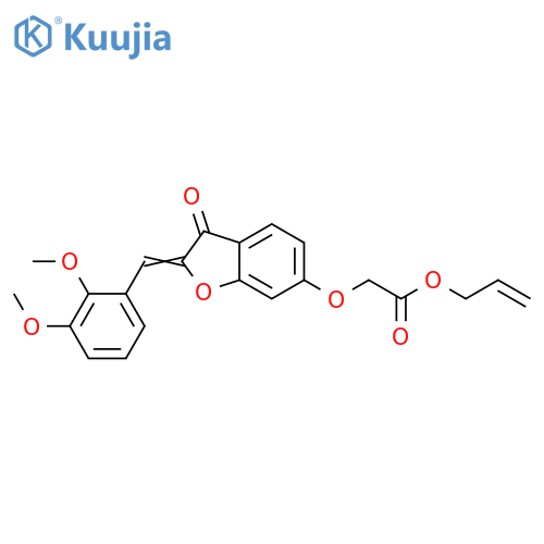 (Z)-allyl 2-((2-(2,3-dimethoxybenzylidene)-3-oxo-2,3-dihydrobenzofuran-6-yl)oxy)acetate structure
