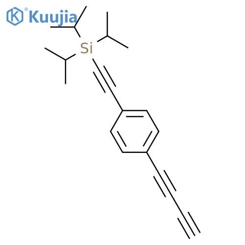 Silane, [[4-(1,3-butadiynyl)phenyl]ethynyl]tris(1-methylethyl)- structure