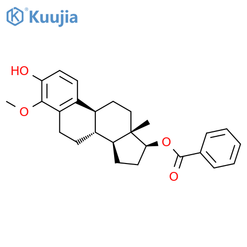 Estra-1,3,5(10)-triene-3,17-diol, 4-methoxy-, 17-benzoate, (17b)- structure