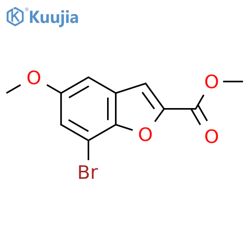 Methyl 7-bromo-5-methoxybenzofuran-2-carboxylate structure