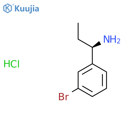 (R)-1-(3-Bromophenyl)propan-1-amine hydrochloride structure