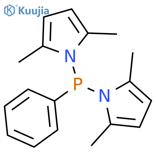 1H-Pyrrole, 1,1'-(phenylphosphinidene)bis[2,5-dimethyl- structure