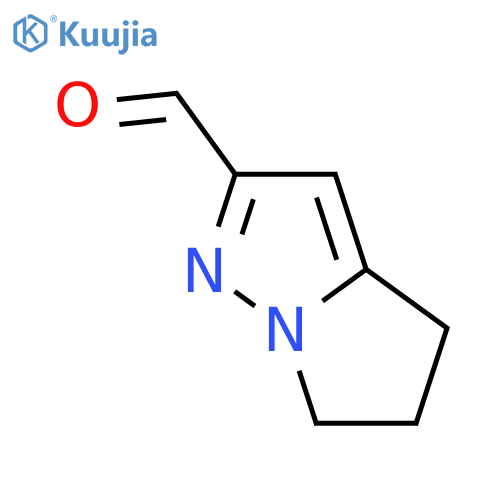 4H,5H,6H-pyrrolo[1,2-b]pyrazole-2-carbaldehyde structure