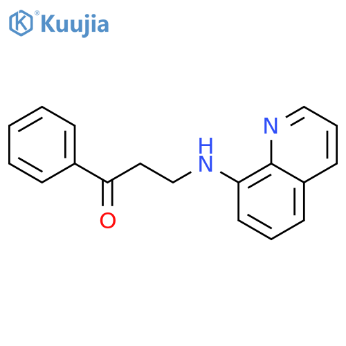 1-Phenyl-3-(quinolin-8-ylamino)propan-1-one structure