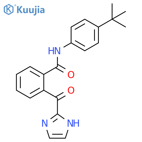 Benzamide,N-[4-(1,1-dimethylethyl)phenyl]-2-(1H-imidazol-2-ylcarbonyl)- structure