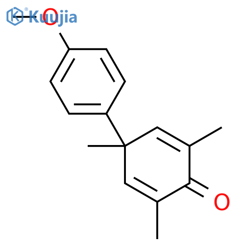 2,5-Cyclohexadien-1-one, 4-(4-methoxyphenyl)-2,4,6-trimethyl- structure