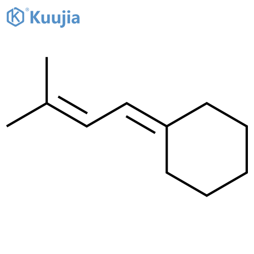 Cyclohexane, (3-methyl-2-butenylidene)- structure