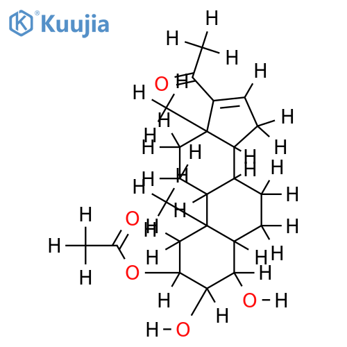 2-Ac-(2beta,3alpha,4beta,5beta)-2,3,4-Trihydroxypregn-16-en-20-one structure