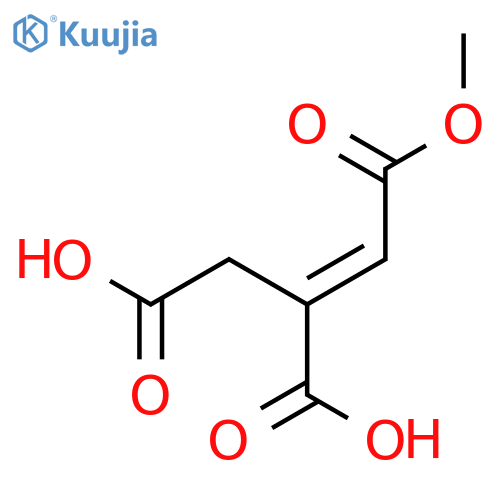1-Propene-1,2,3-tricarboxylic acid, 1-methyl ester, (E)- structure