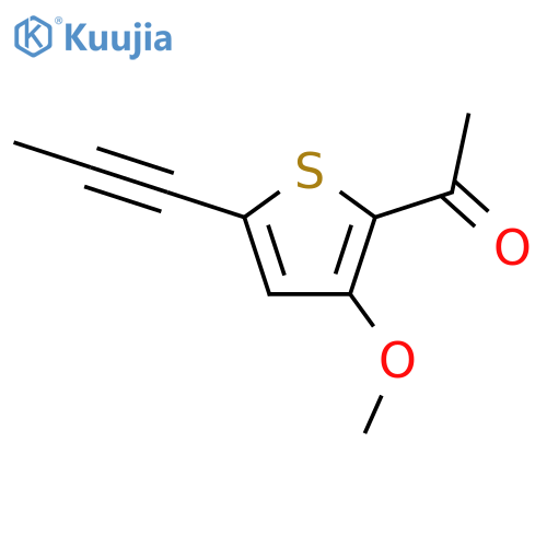 Ethanone, 1-[3-methoxy-5-(1-propynyl)-2-thienyl]- structure