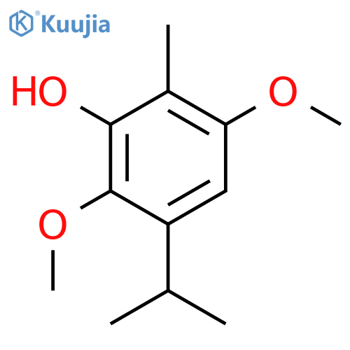 Phenol, 2,5-dimethoxy-6-methyl-3-(1-methylethyl)- structure