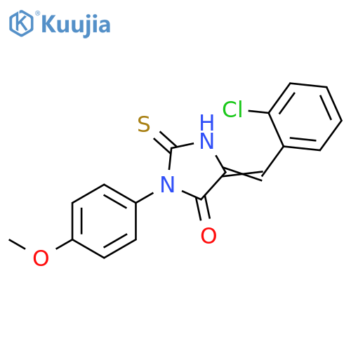 4-Imidazolidinone,5-[(2-chlorophenyl)methylene]-3-(4-methoxyphenyl)-2-thioxo- structure
