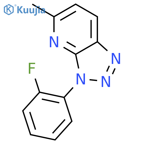 3H-1,2,3-Triazolo[4,5-b]pyridine, 3-(2-fluorophenyl)-5-methyl- structure