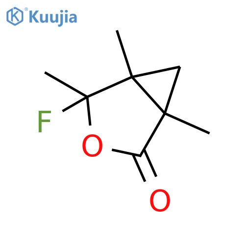 3-Oxabicyclo[3.1.0]hexan-2-one, 4-fluoro-1,4,5-trimethyl- structure