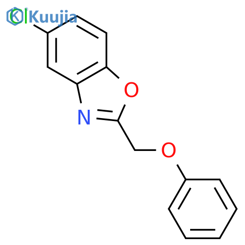 BENZOXAZOLE, 5-CHLORO-2-(PHENOXYMETHYL)- structure
