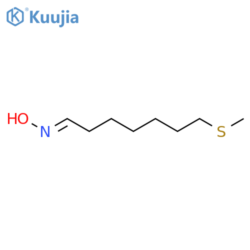 Heptanal, 7-(methylthio)-, oxime structure