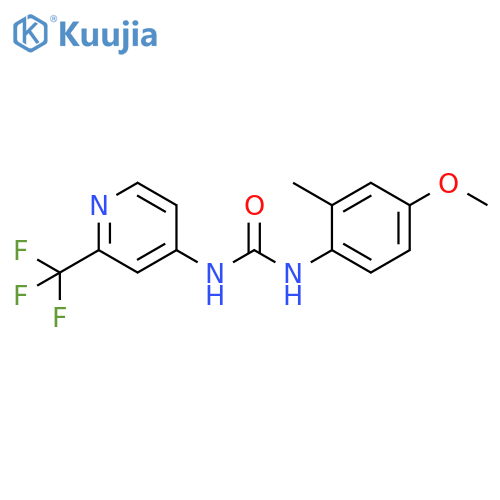 Urea, N-(4-methoxy-2-methylphenyl)-N'-[2-(trifluoromethyl)-4-pyridinyl]- structure