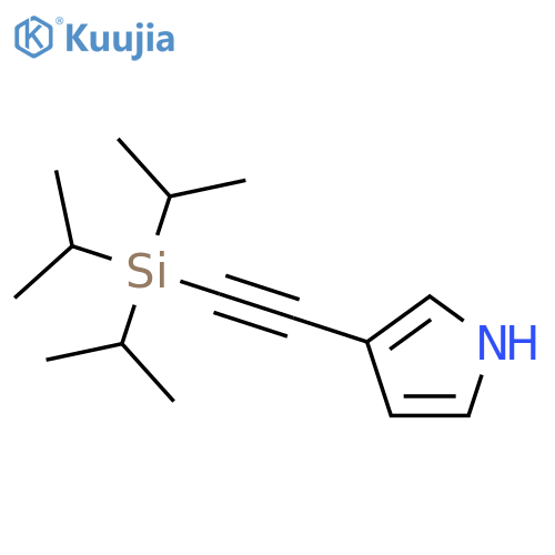 1H-Pyrrole, 3-[[tris(1-methylethyl)silyl]ethynyl]- structure