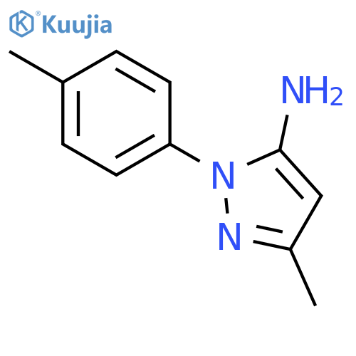 3-Methyl-1-(4-methylphenyl)-1H-pyrazol-5-amine structure