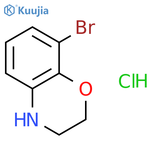 8-Bromo-3,4-dihydro-2H-benzo[b][1,4]oxazine hydrochloride structure